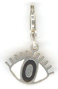 Sterling Silver 12x14mm Eye Pendant